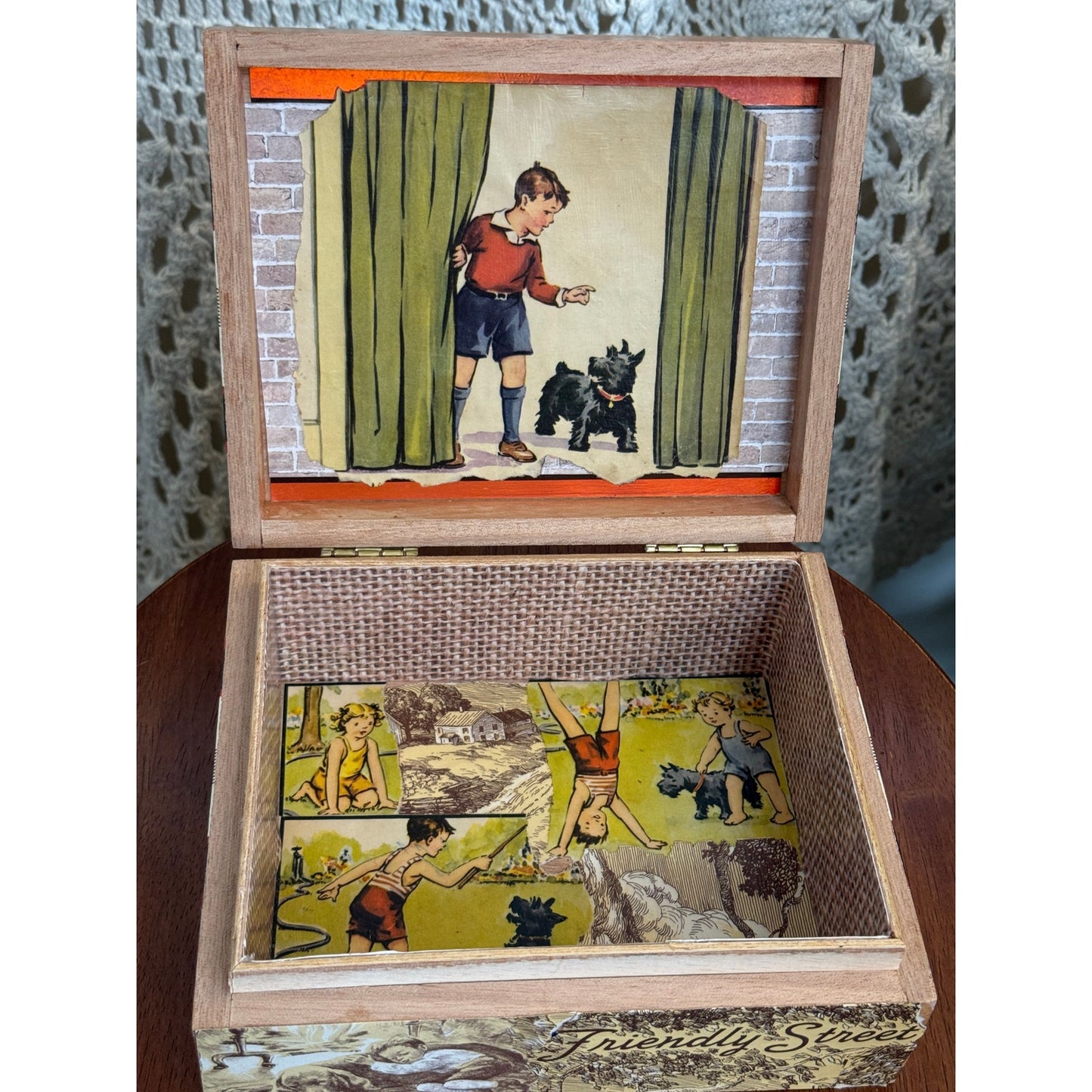 "Tribute To A Dog" One Of A Kind Upcycled Cigar Box