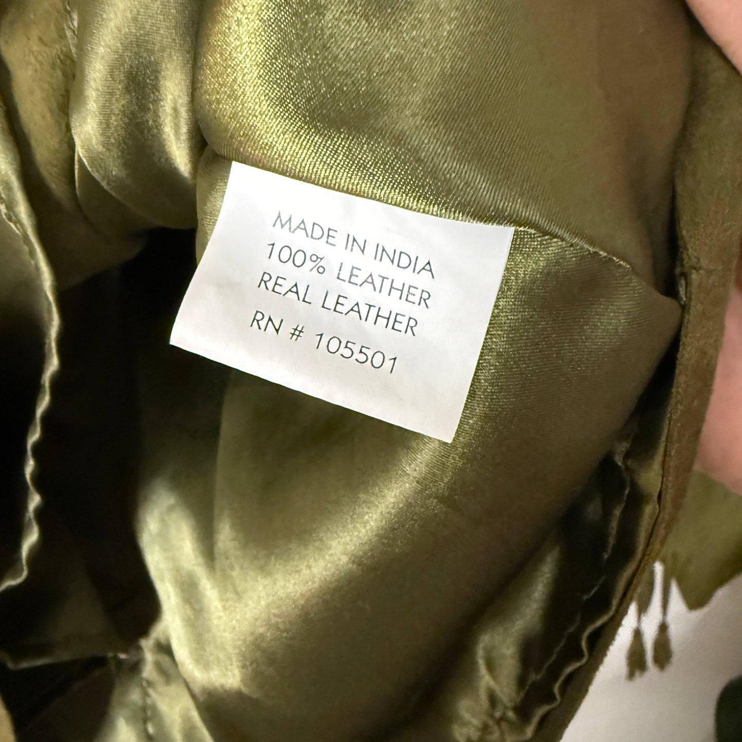 Double D Ranch Green Genuine Suede Floral Embroidered Jacket M
