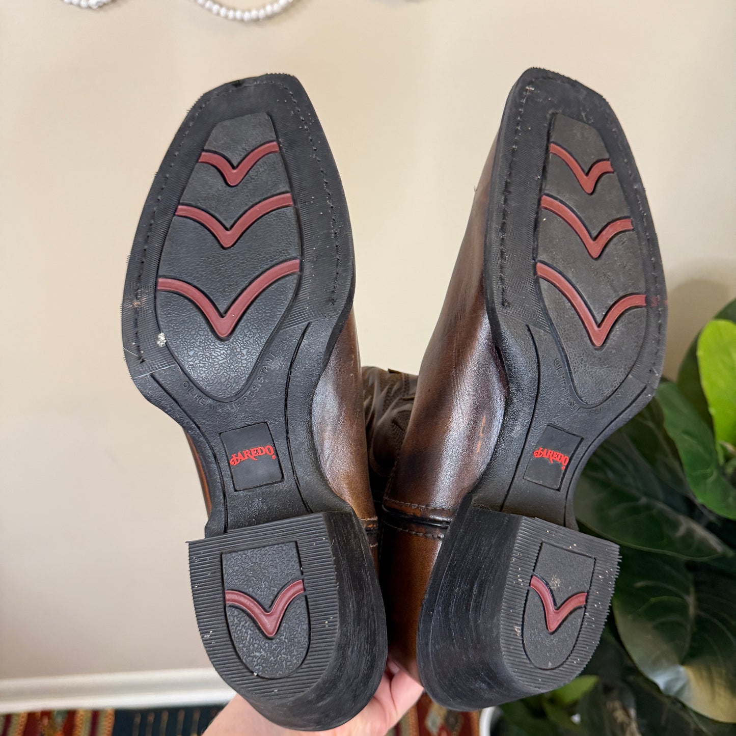 Men's Laredo Leather Upper Cowboy Boots 10 $140 retail