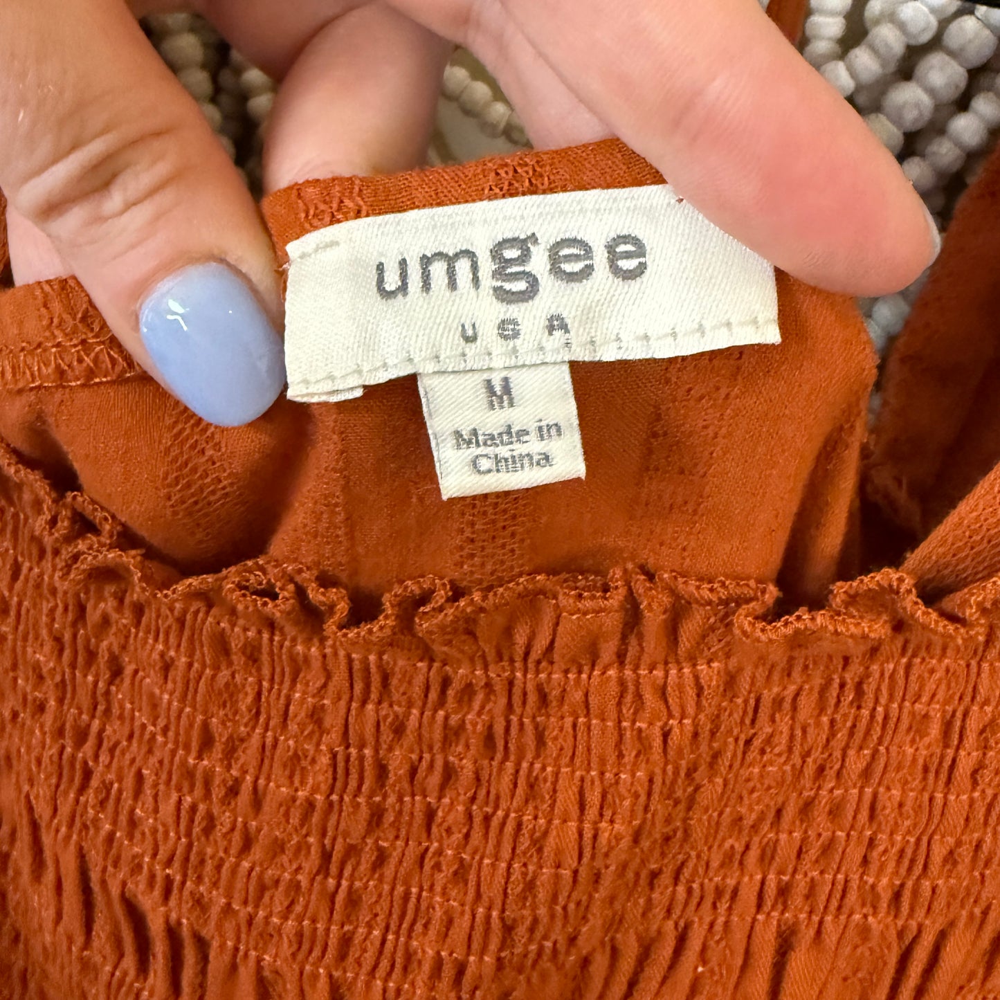 Umgee Burnt Orange Dress M