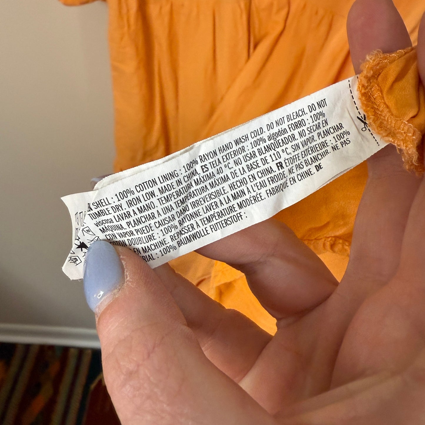 English Factory Orange Poplin Tiered Midi Dress 1X