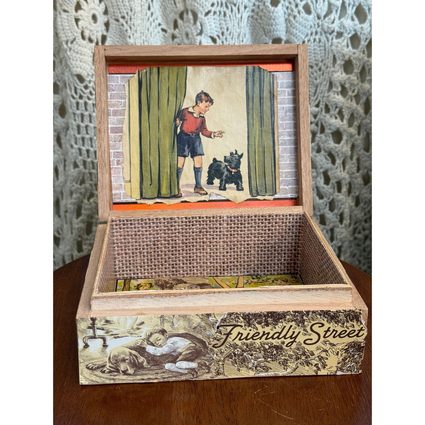 "Tribute To A Dog" One Of A Kind Upcycled Cigar Box