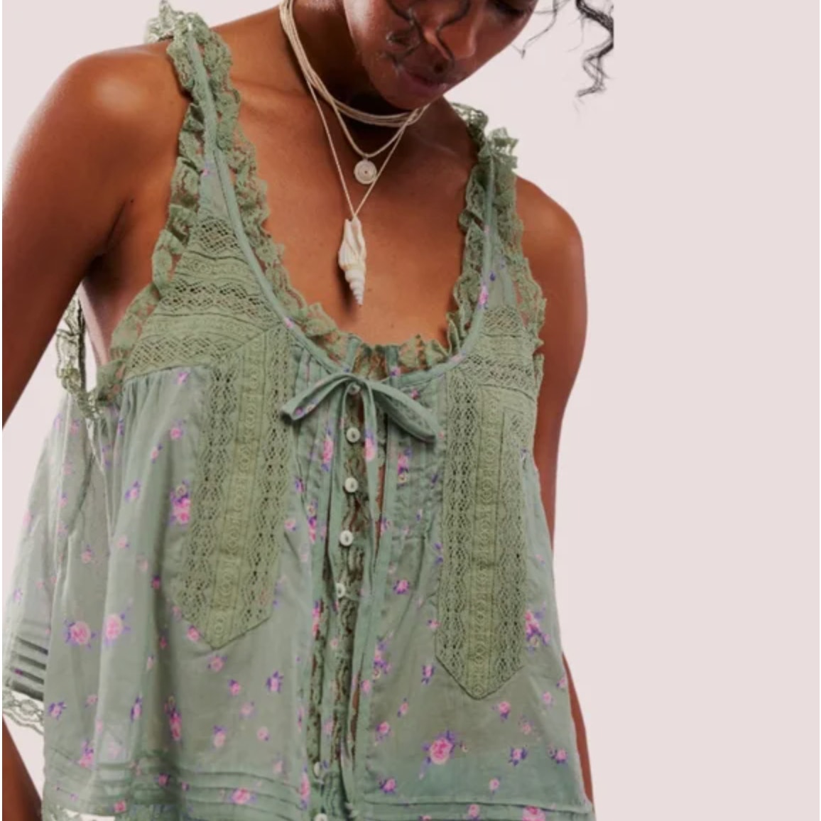 Free People Forevermore Cotton Tank XS (oversized) $78 retail