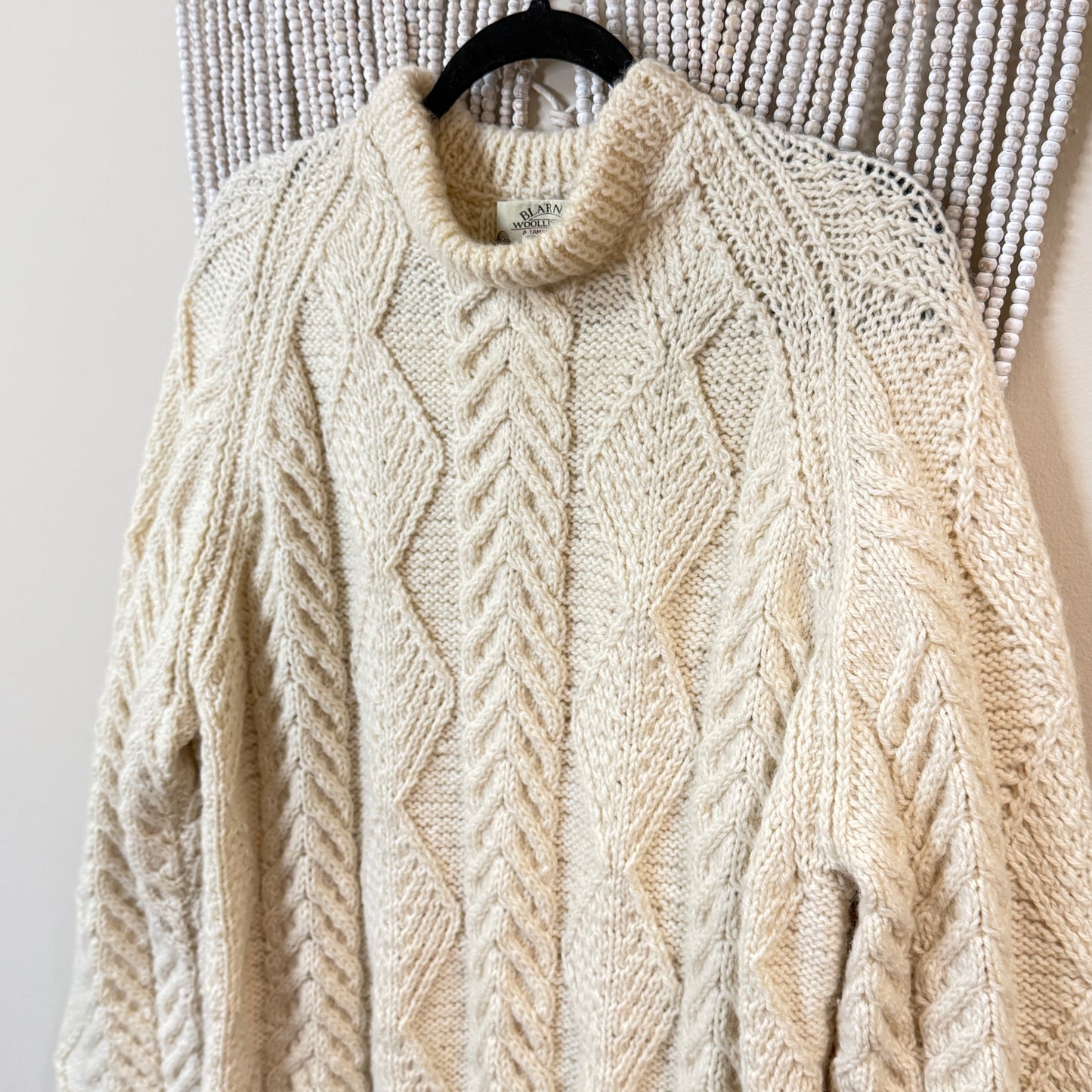Blarney Woolen Mills 100% New Wool Handknit In Ireland Sweater Dress XL