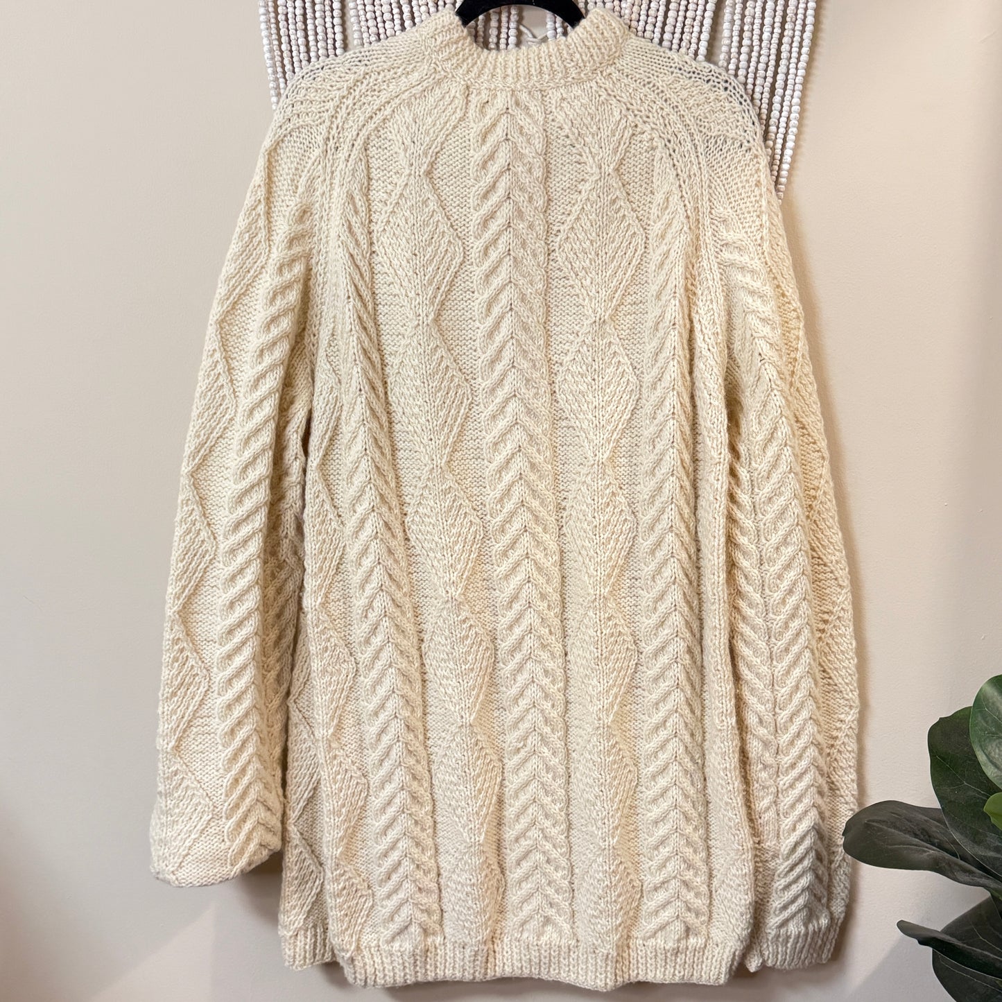 Blarney Woolen Mills 100% New Wool Handknit In Ireland Sweater Dress XL