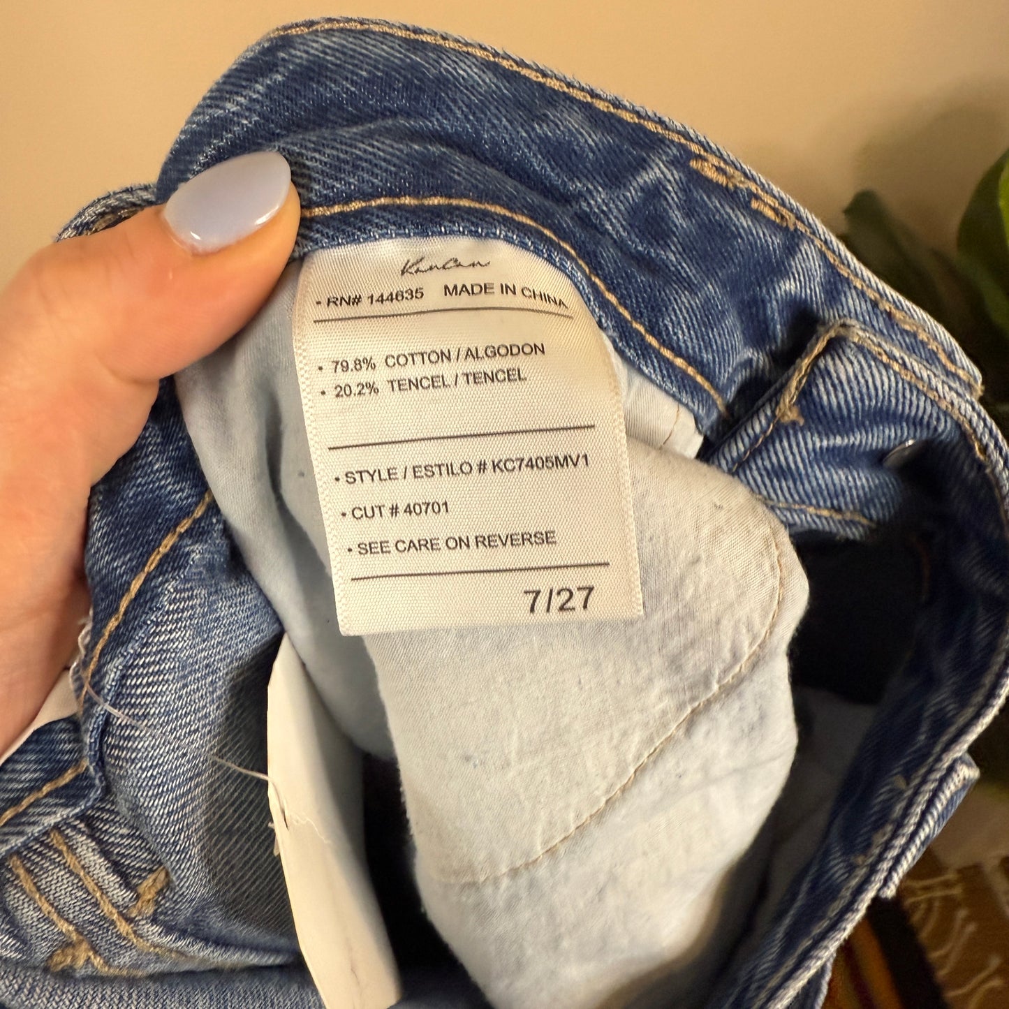 KanCan NWT High Rise Wide Leg Jeans 7/27