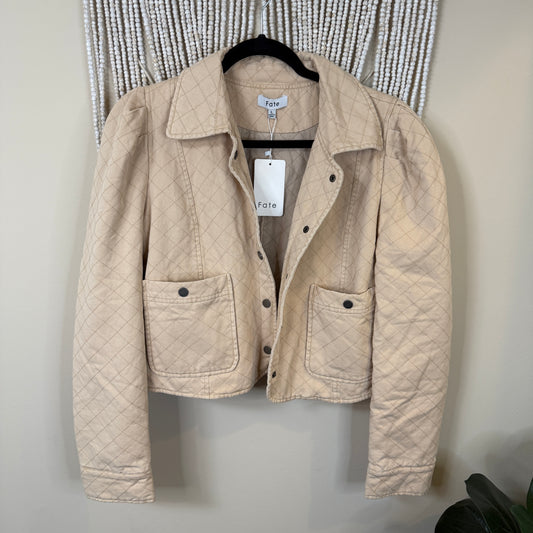 Fate NWT Quilted Boxy Jacket L $88 retail
