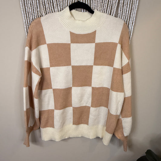 Zessica Chckered Sweater M