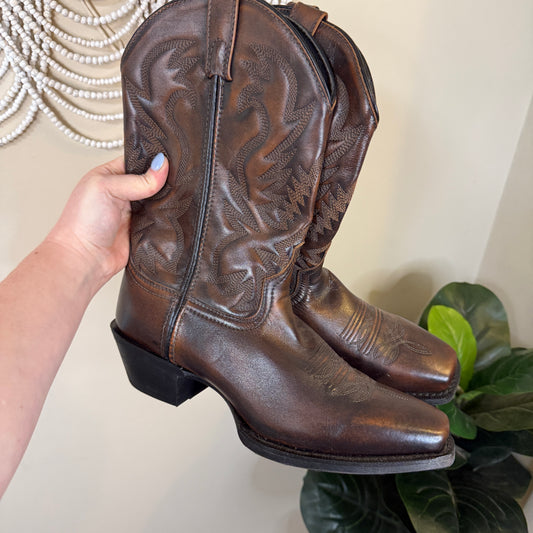 Men's Laredo Leather Upper Cowboy Boots 10 $140 retail