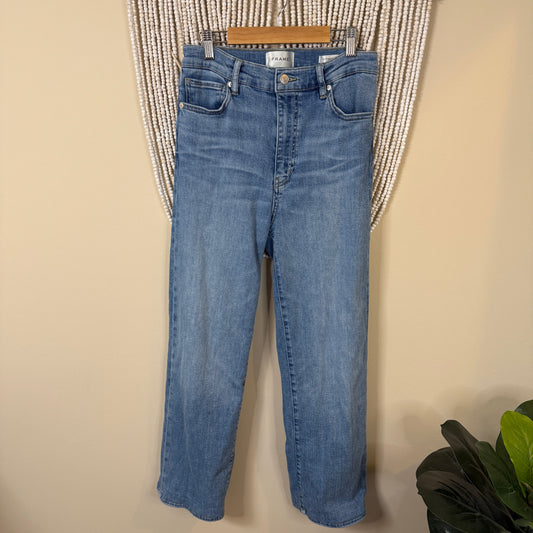 Frame Le Sleek Straight Let Jeans Size 28 $268 retail