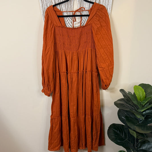 Umgee Burnt Orange Dress M