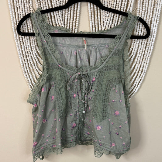 Free People Forevermore Cotton Tank XS (oversized) $78 retail
